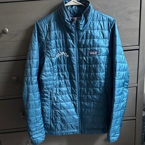 Patagonia Teal Lightweight Puffer Jacket